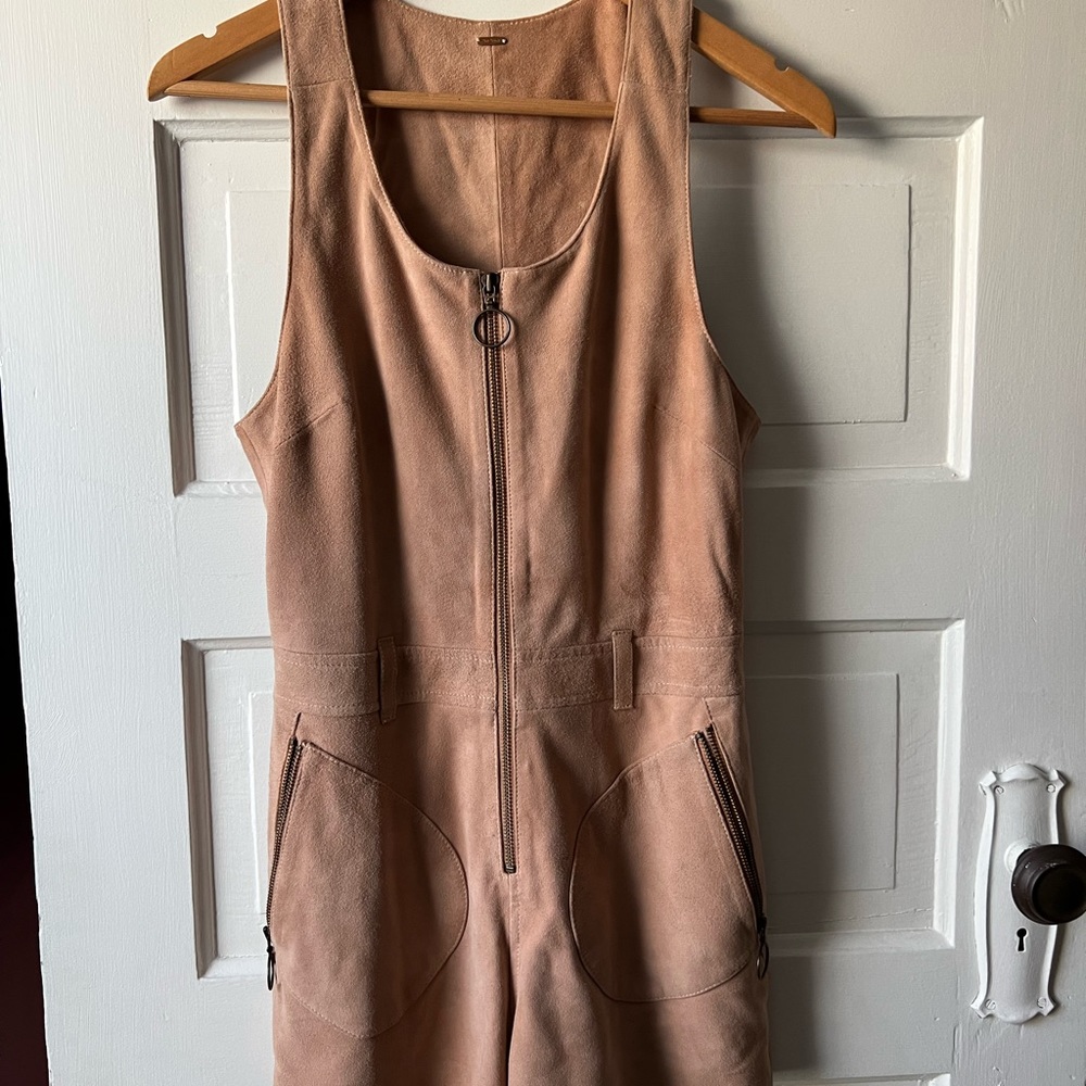 Free People Suede Romper